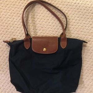 Longchamp handbag navy blue